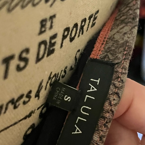 TALULAH Pink and Gray Patterned Mini Dress - Picture 9 of 9